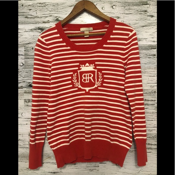 Banana Republic red and white pullover - Picture 1 of 4